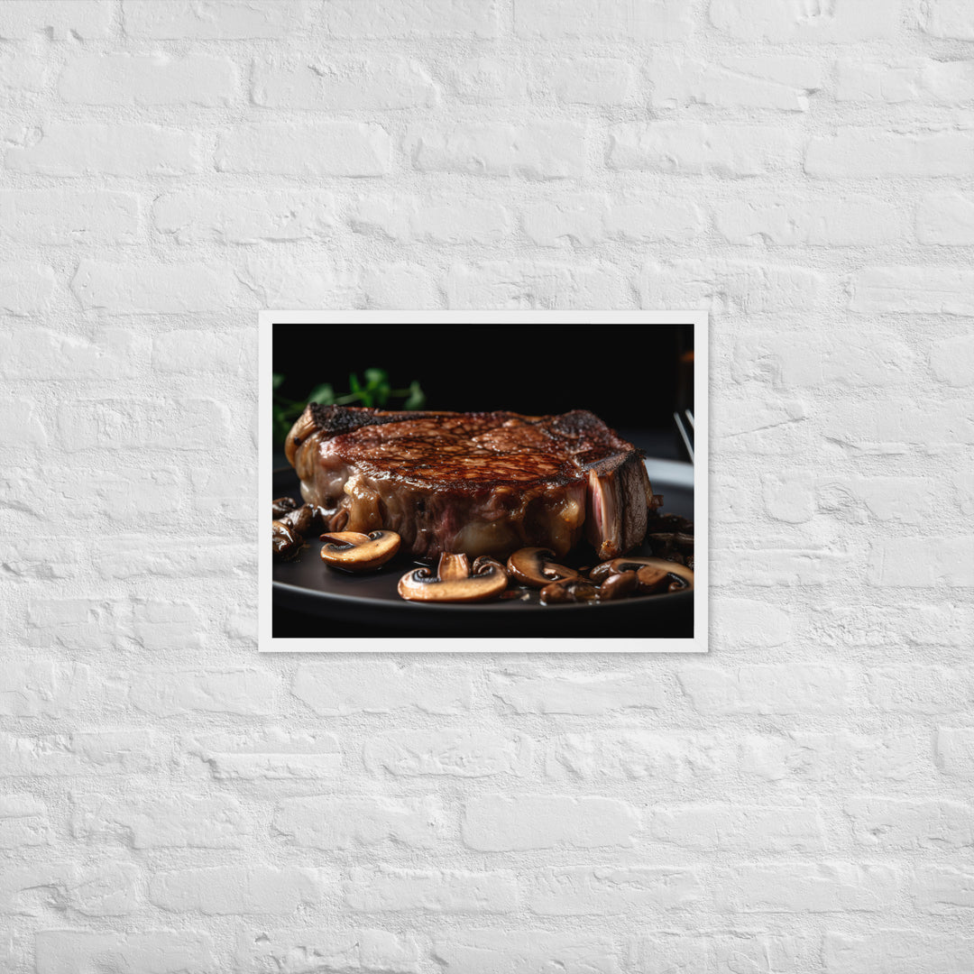 Pan Seared Ribeye Framed poster 🤤 from Yumify.AI