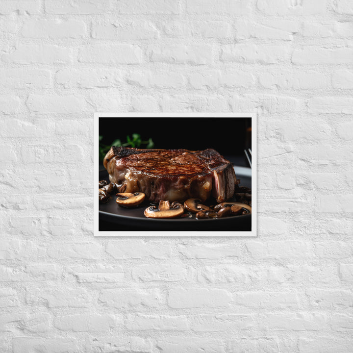 Pan Seared Ribeye Framed poster 🤤 from Yumify.AI