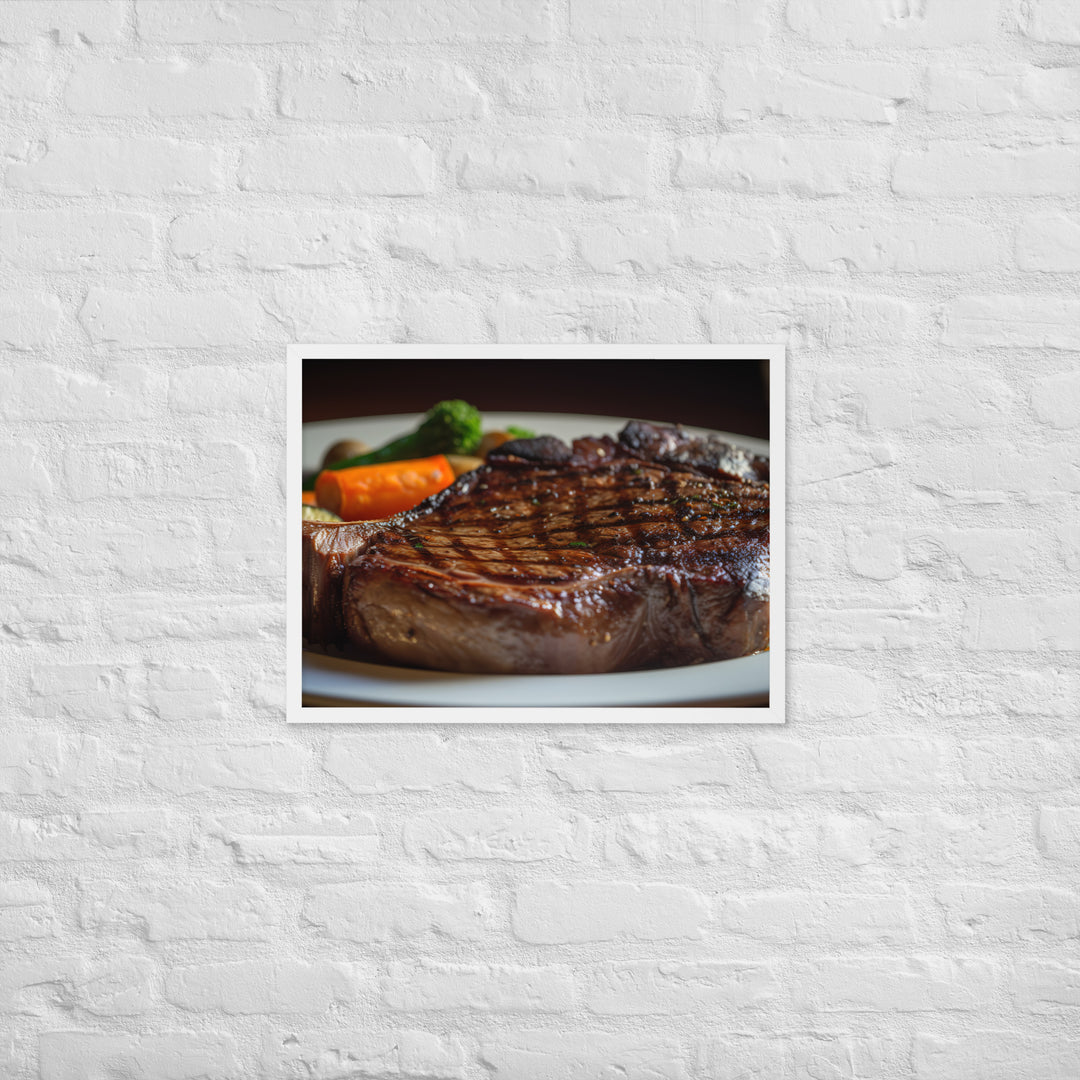 Grilled Ribeye Framed poster 🤤 from Yumify.AI