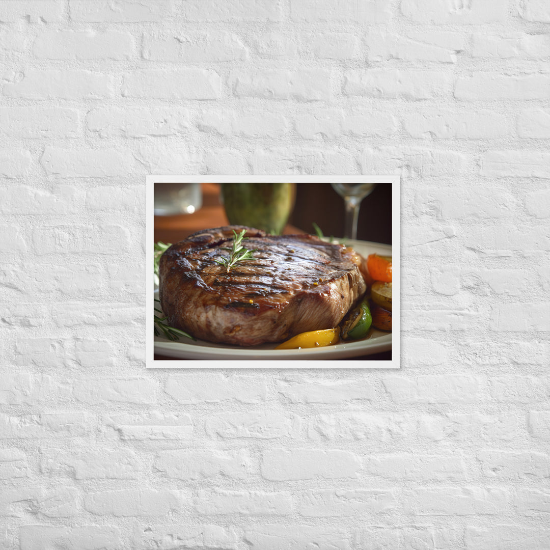 Grilled Ribeye Framed poster 🤤 from Yumify.AI