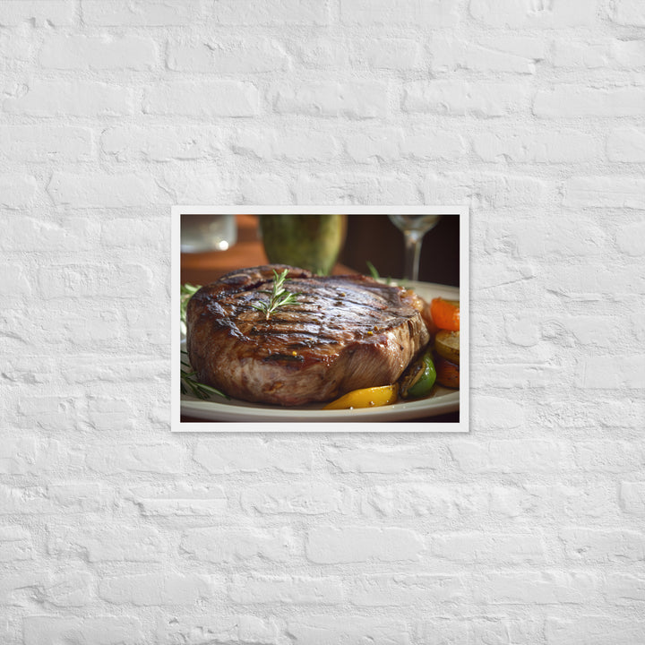 Grilled Ribeye Framed poster 🤤 from Yumify.AI