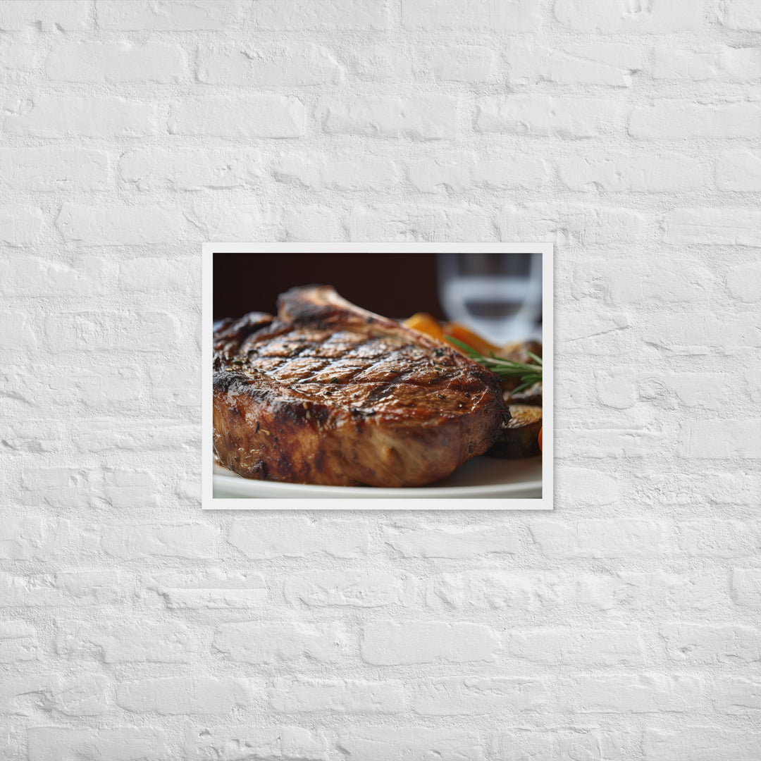 Grilled Ribeye Framed poster 🤤 from Yumify.AI