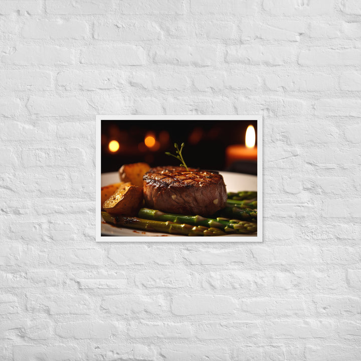 Grilled Filet Mignon Framed poster 🤤 from Yumify.AI