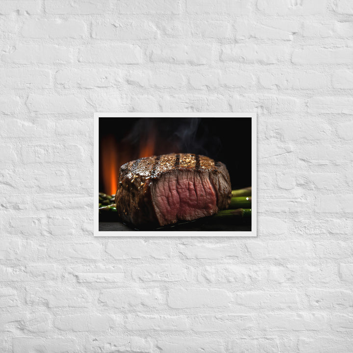 Grilled Filet Mignon Framed poster 🤤 from Yumify.AI