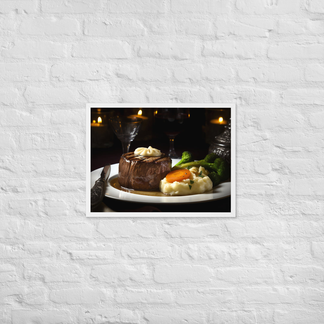 Filet Mignon Dinner Framed poster 🤤 from Yumify.AI