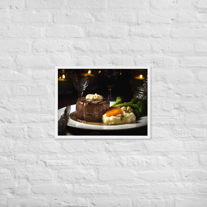 Filet Mignon Dinner Framed poster 🤤 from Yumify.AI