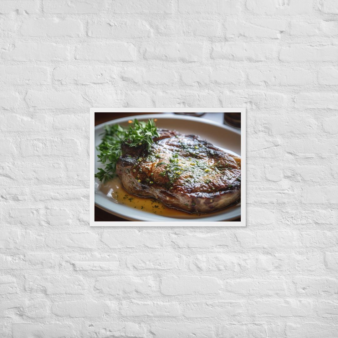 Butter Basted Ribeye Framed poster 🤤 from Yumify.AI