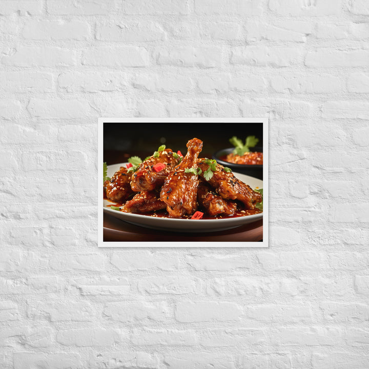 Thai Chili Wings Framed poster 🤤 from Yumify.AI