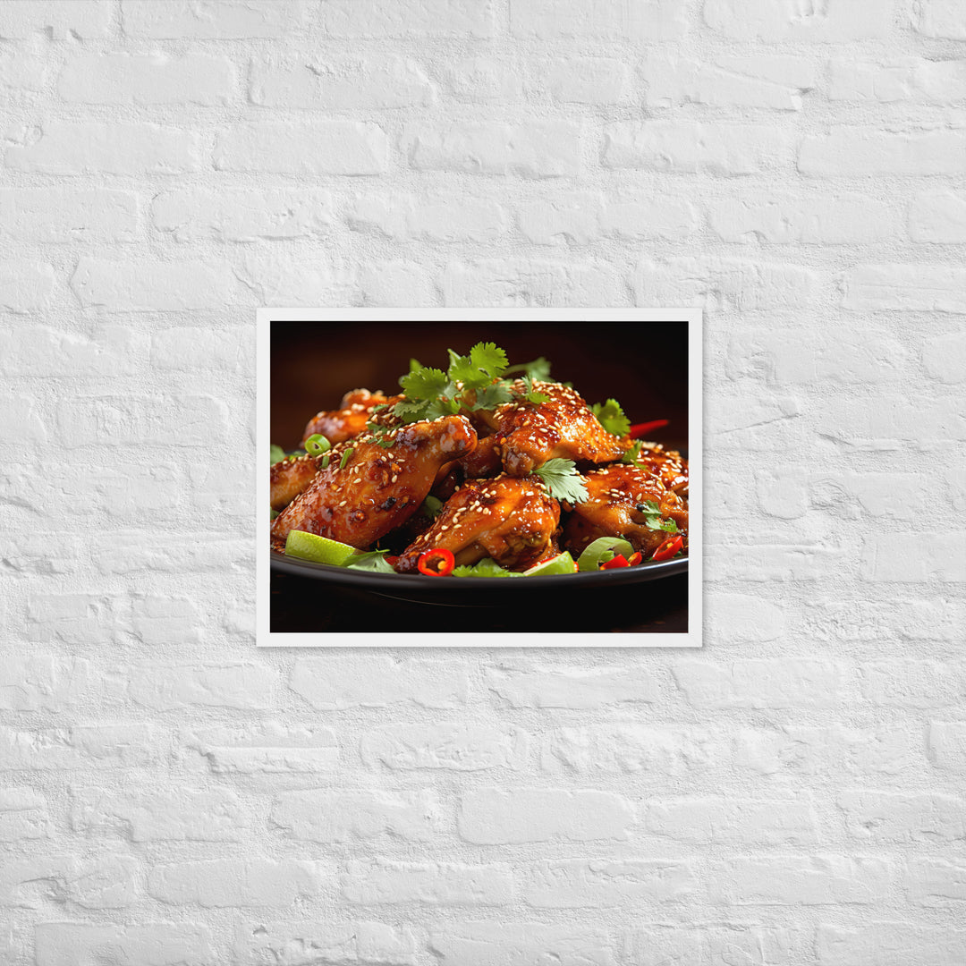 Thai Chili Wings Framed poster 🤤 from Yumify.AI