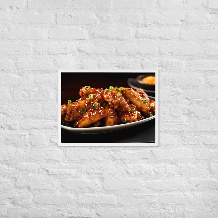 Teriyaki Wings Framed poster 🤤 from Yumify.AI