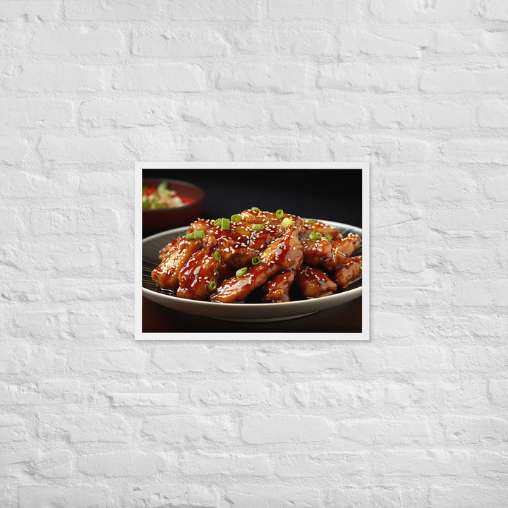 Teriyaki Wings Framed poster 🤤 from Yumify.AI