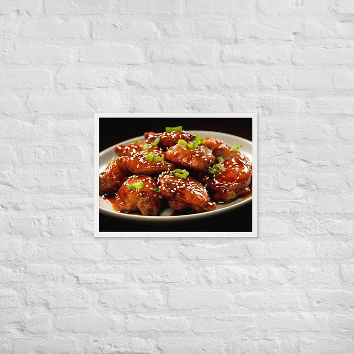 Teriyaki Wings Framed poster 🤤 from Yumify.AI