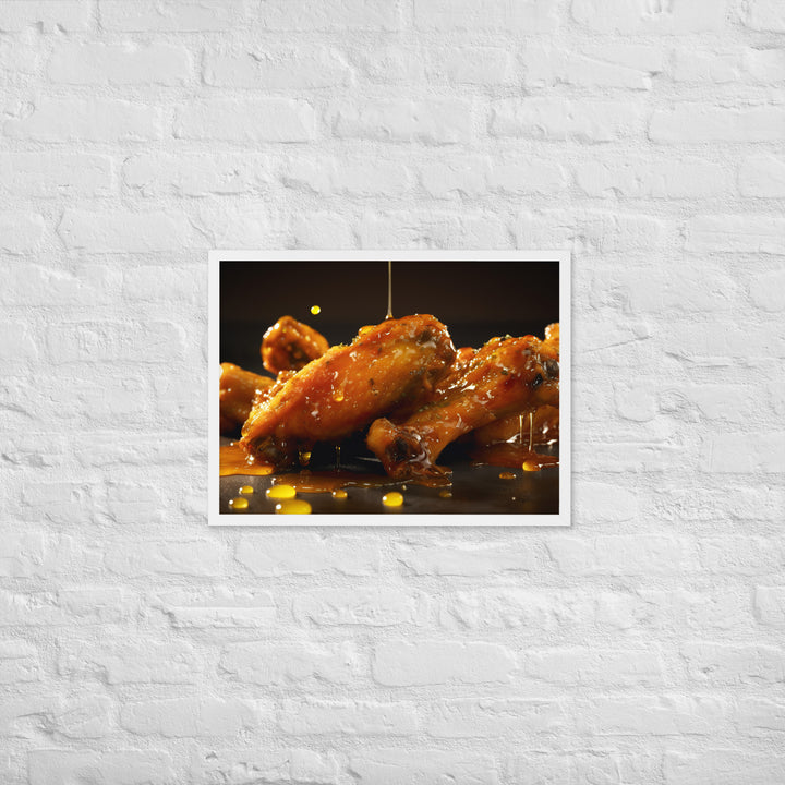 Honey Mustard Wings Framed poster 🤤 from Yumify.AI