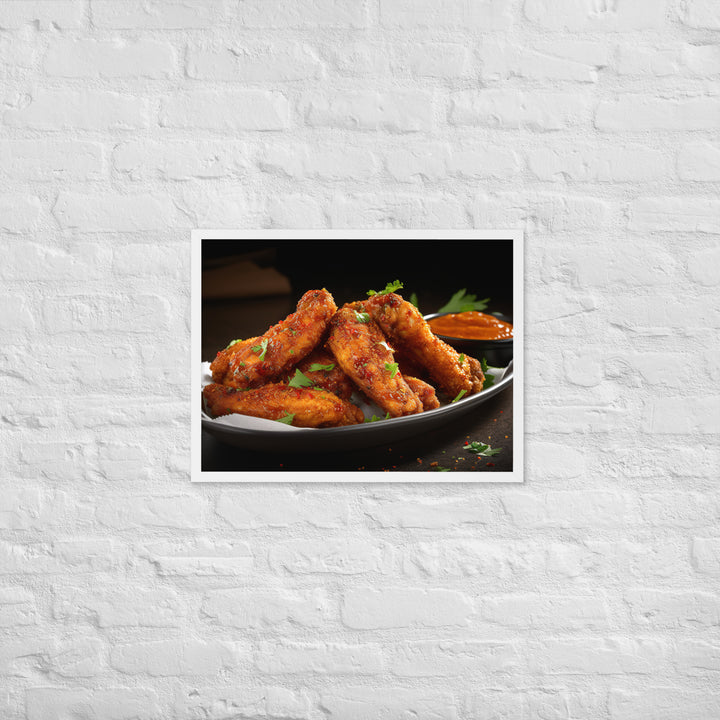 Cajun Wings Framed poster 🤤 from Yumify.AI