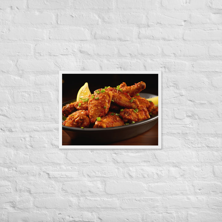 Cajun Wings Framed poster 🤤 from Yumify.AI