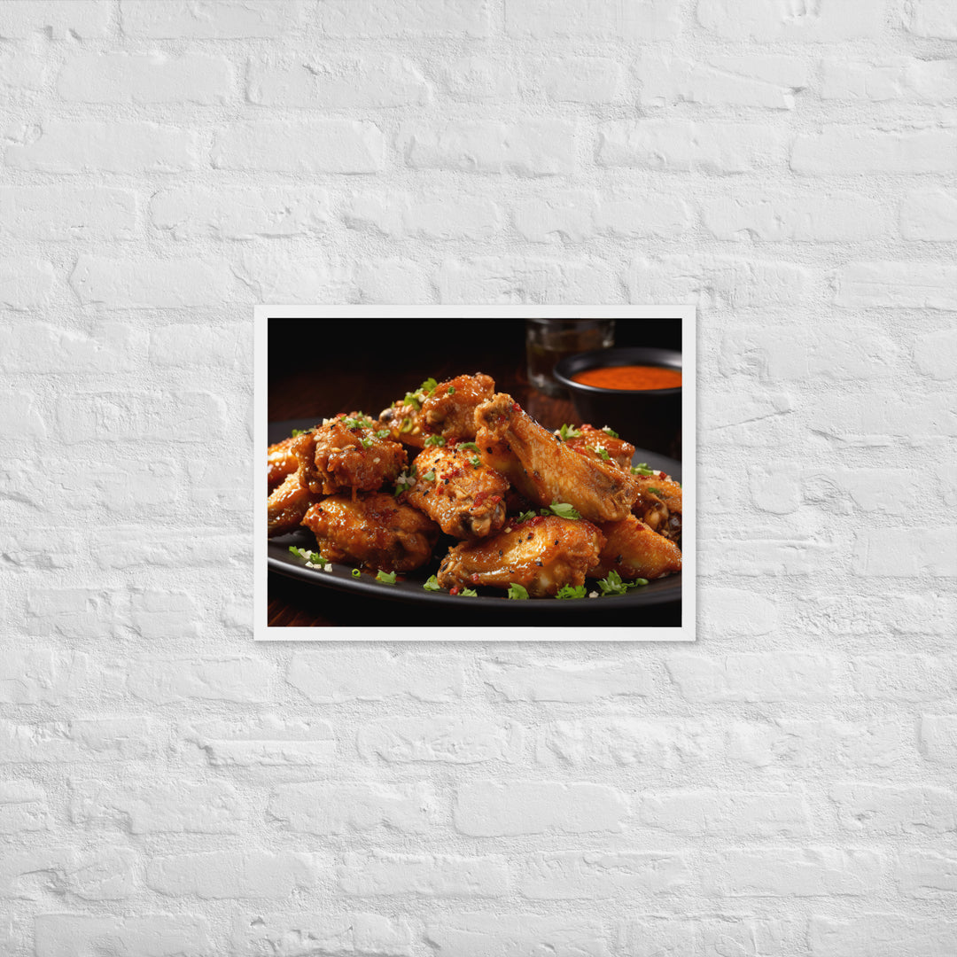 Cajun Wings Framed poster 🤤 from Yumify.AI