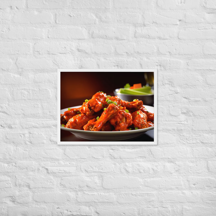 Buffalo Wings Framed poster 🤤 from Yumify.AI