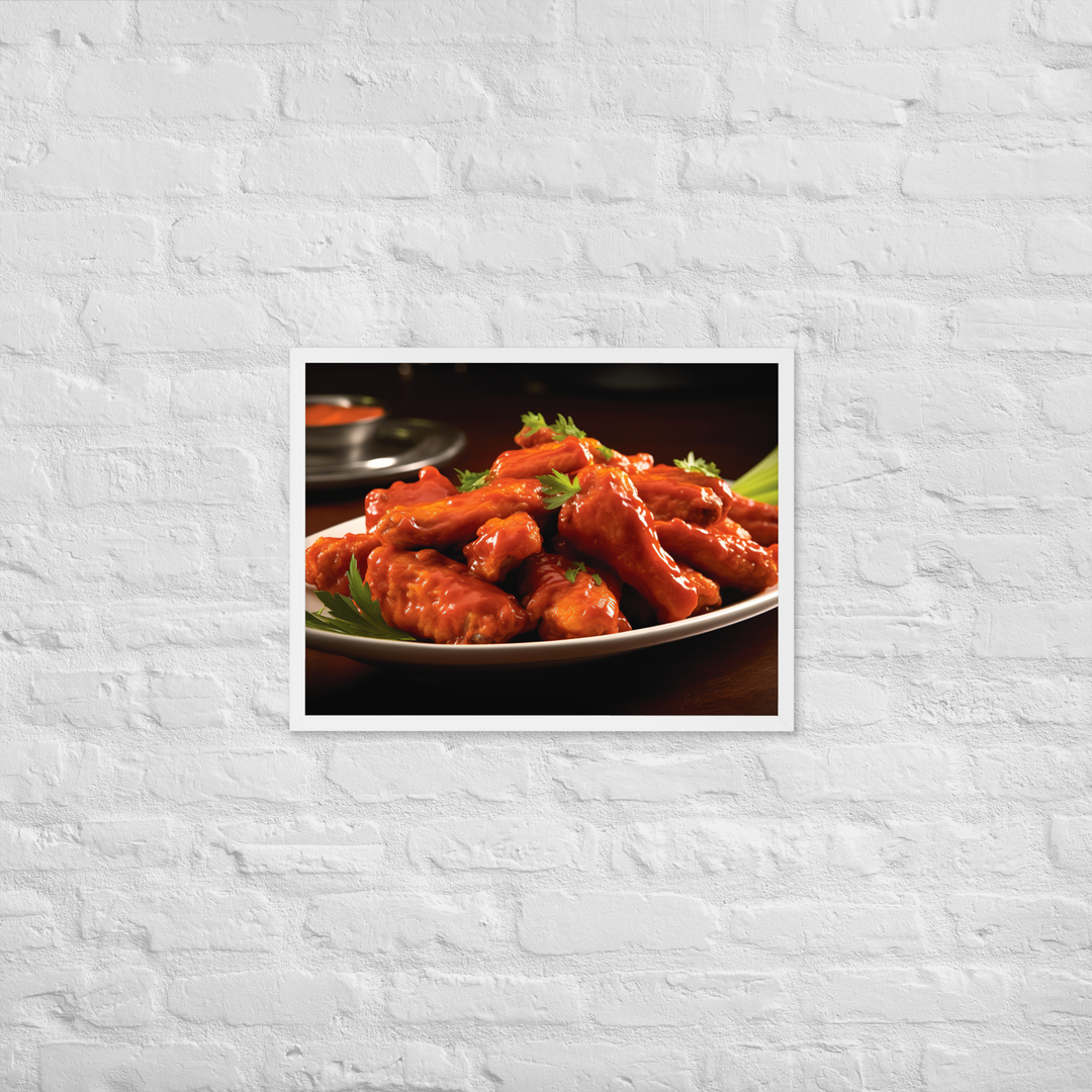 Buffalo Wings Framed poster 🤤 from Yumify.AI