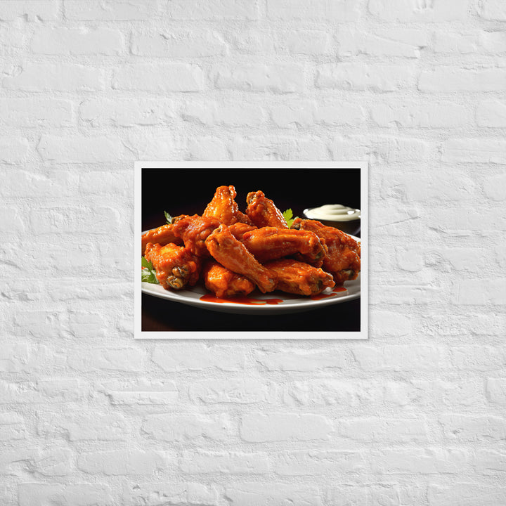 Buffalo Wings Framed poster 🤤 from Yumify.AI