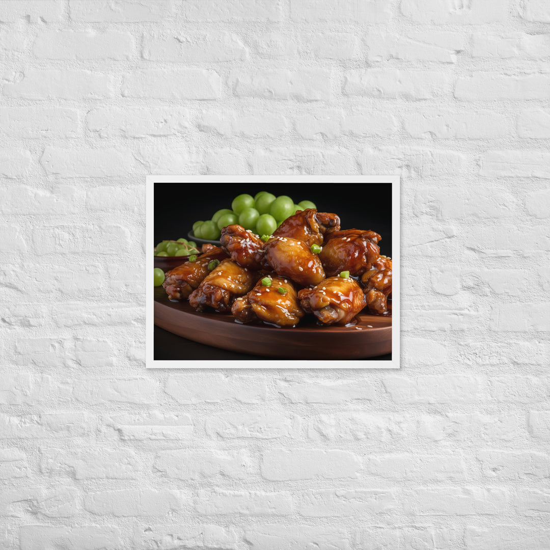 Teriyaki Wings Framed poster 🤤 from Yumify.AI