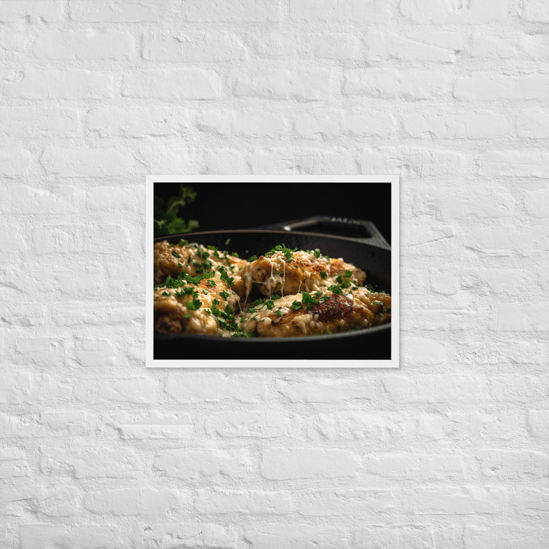 Garlic Parmesan Wings Framed poster 🤤 from Yumify.AI