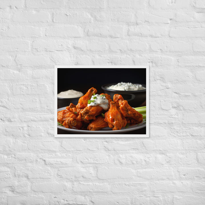 Buffalo Wings Framed poster 🤤 from Yumify.AI