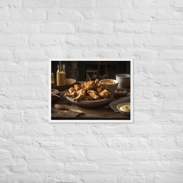 Honey Mustard Wings Framed poster 🤤 from Yumify.AI