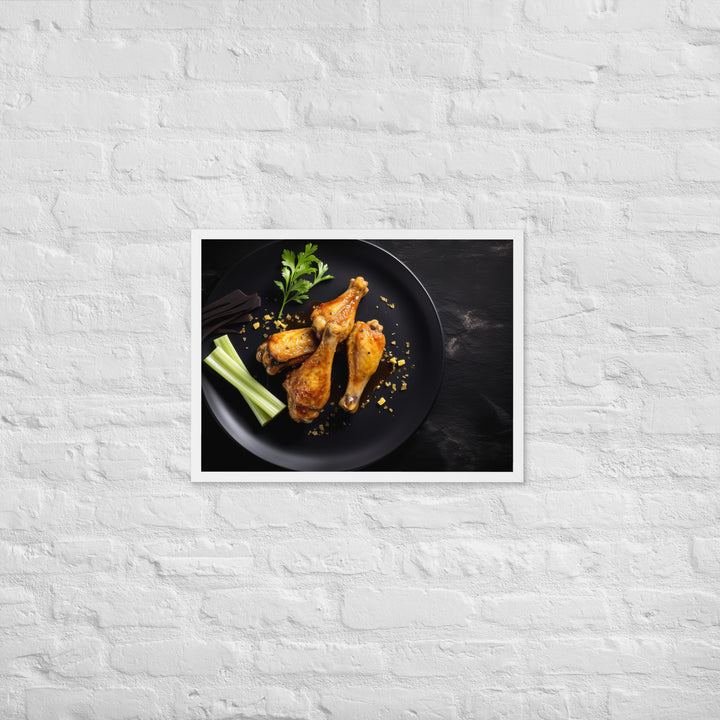 Honey Mustard Wings Framed poster 🤤 from Yumify.AI