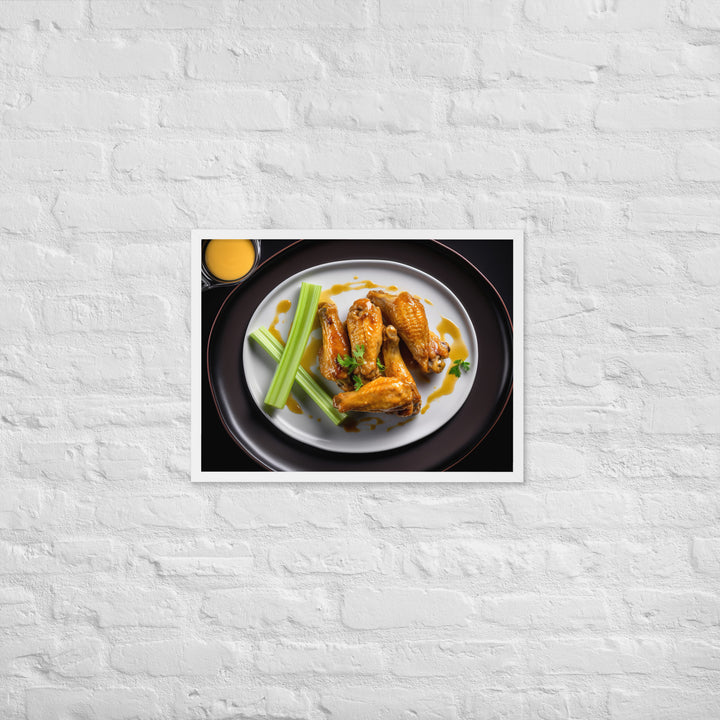 Honey Mustard Wings Framed poster 🤤 from Yumify.AI