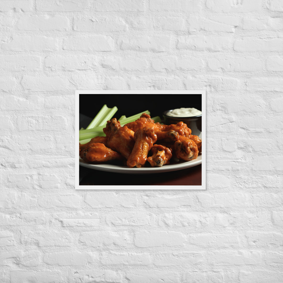 Buffalo Wings Framed poster 🤤 from Yumify.AI