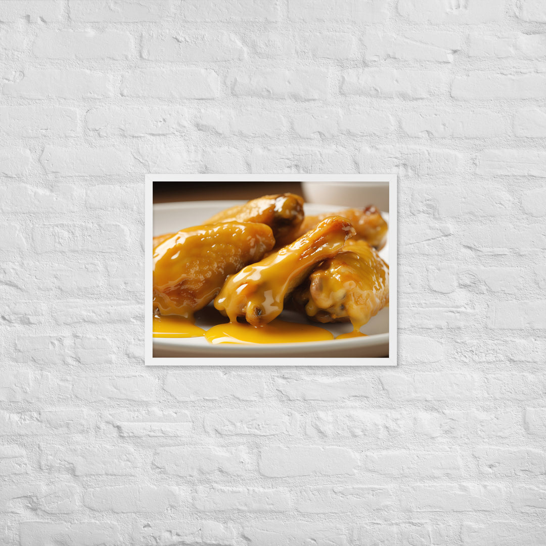 Honey Mustard Wings Framed poster 🤤 from Yumify.AI