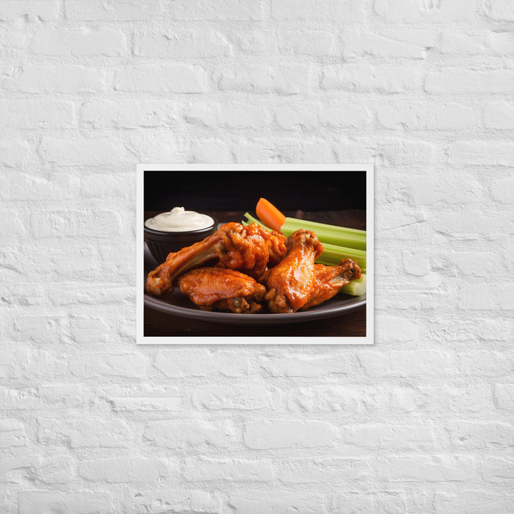 Buffalo Wings Framed poster 🤤 from Yumify.AI