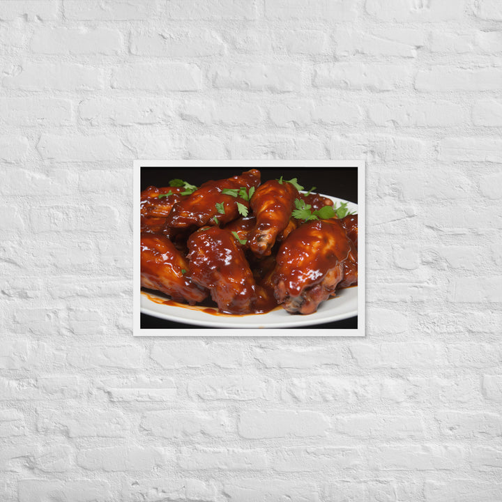 BBQ Wings Framed poster 🤤 from Yumify.AI