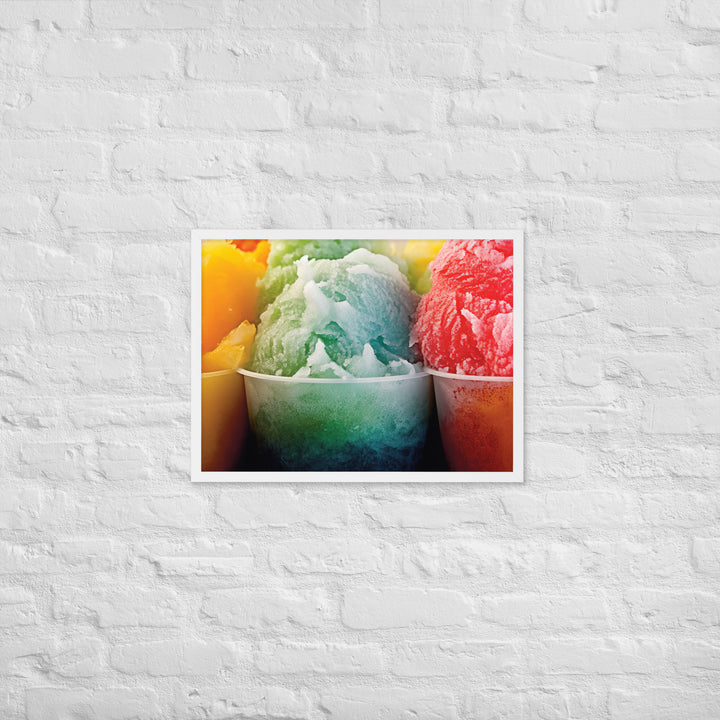 Shave Ice Framed poster 🤤 from Yumify.AI