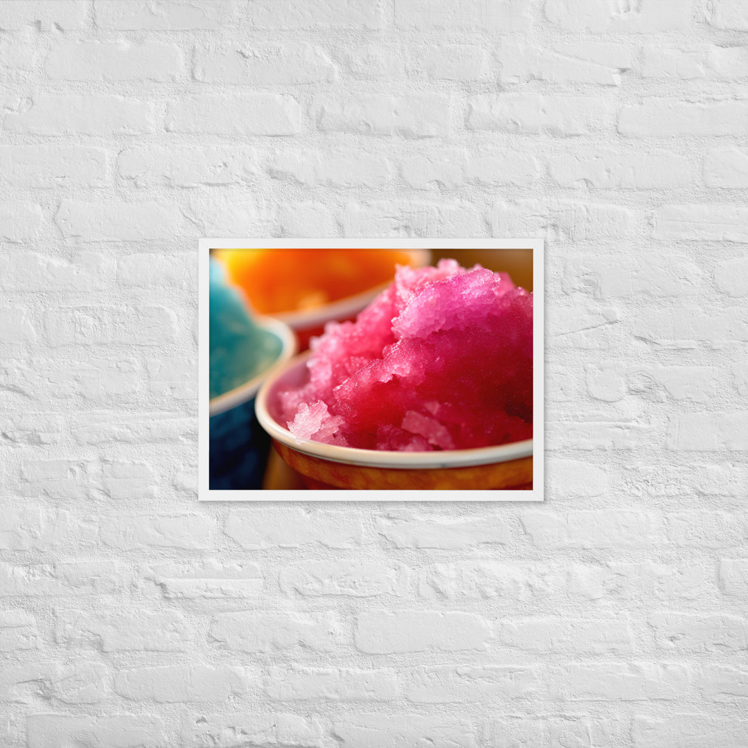 Shave Ice Framed poster 🤤 from Yumify.AI