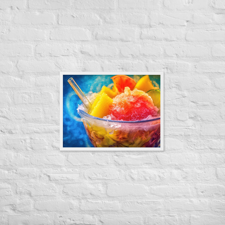 Shave Ice Framed poster 🤤 from Yumify.AI