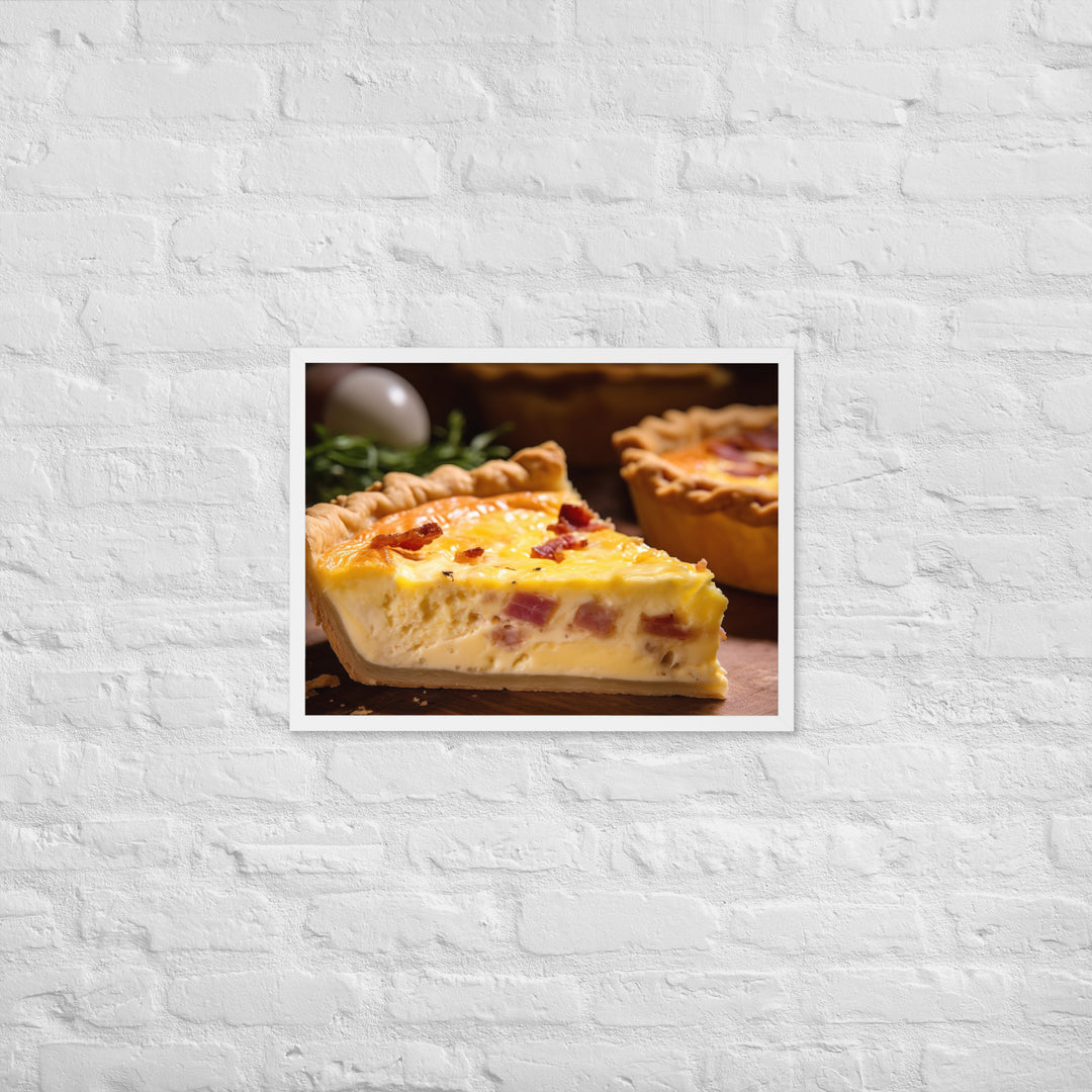 Quiche Lorraine Framed poster 🤤 from Yumify.AI