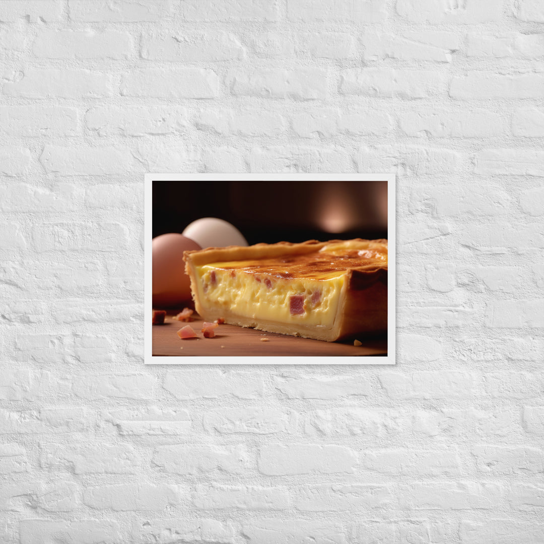 Quiche Lorraine Framed poster 🤤 from Yumify.AI