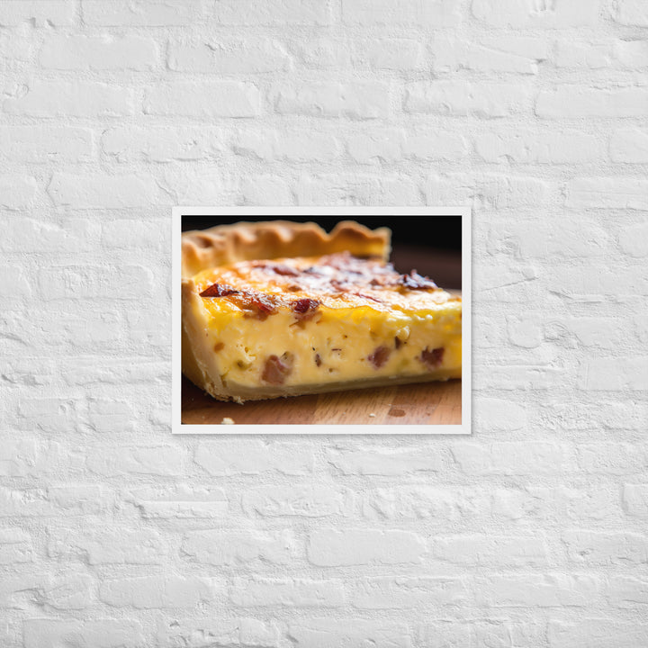 Quiche Lorraine Framed poster 🤤 from Yumify.AI