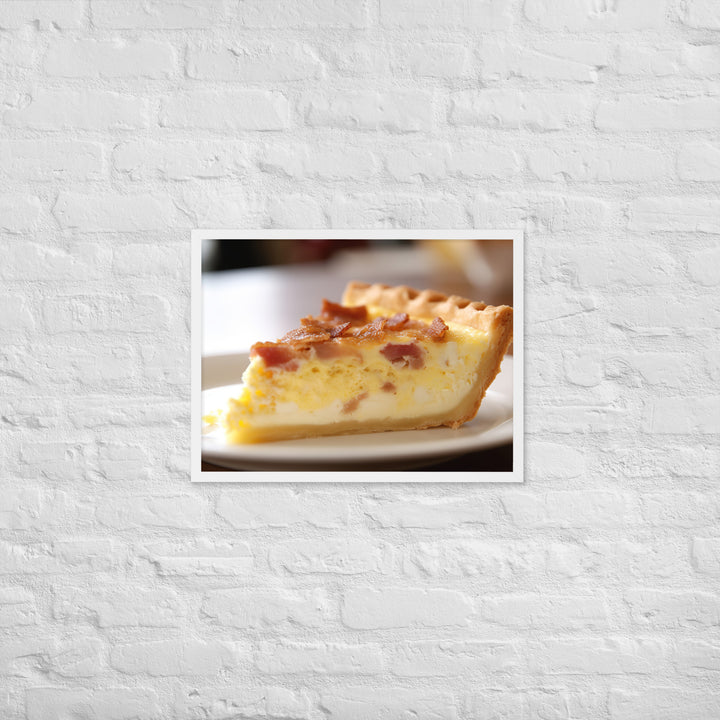 Quiche Lorraine Framed poster 🤤 from Yumify.AI