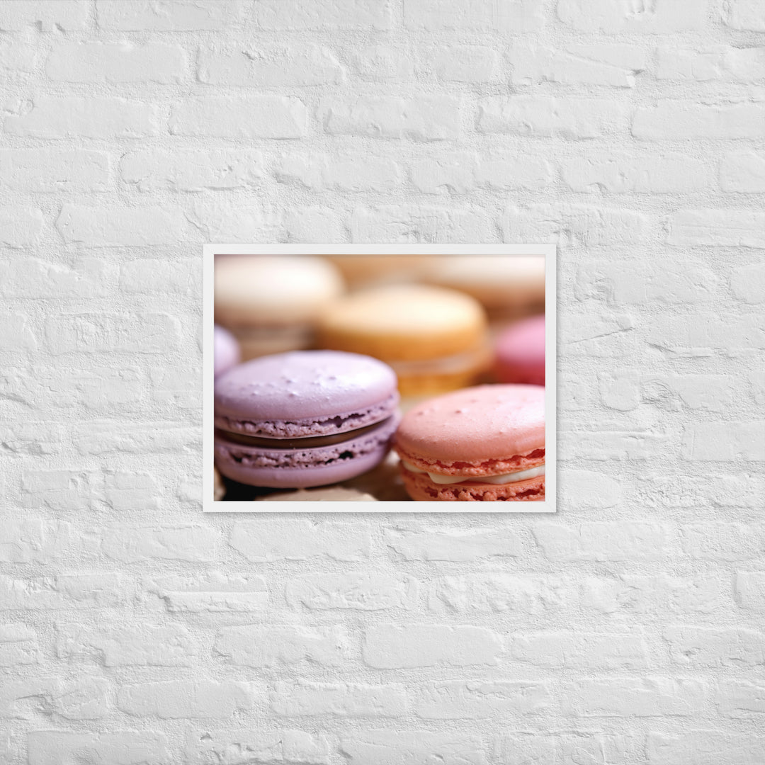 Macarons Framed poster 🤤 from Yumify.AI