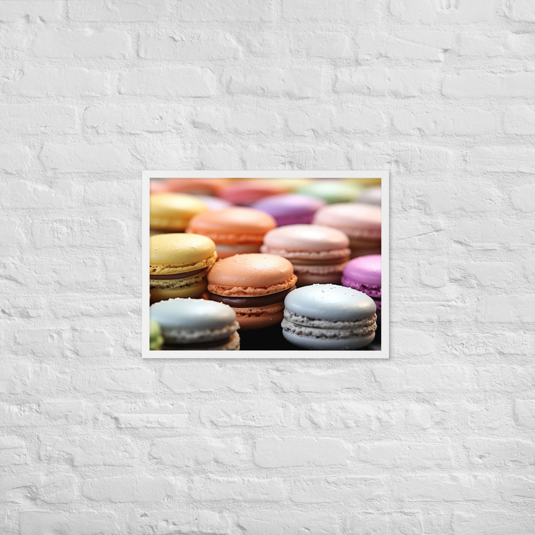 Macarons Framed poster 🤤 from Yumify.AI