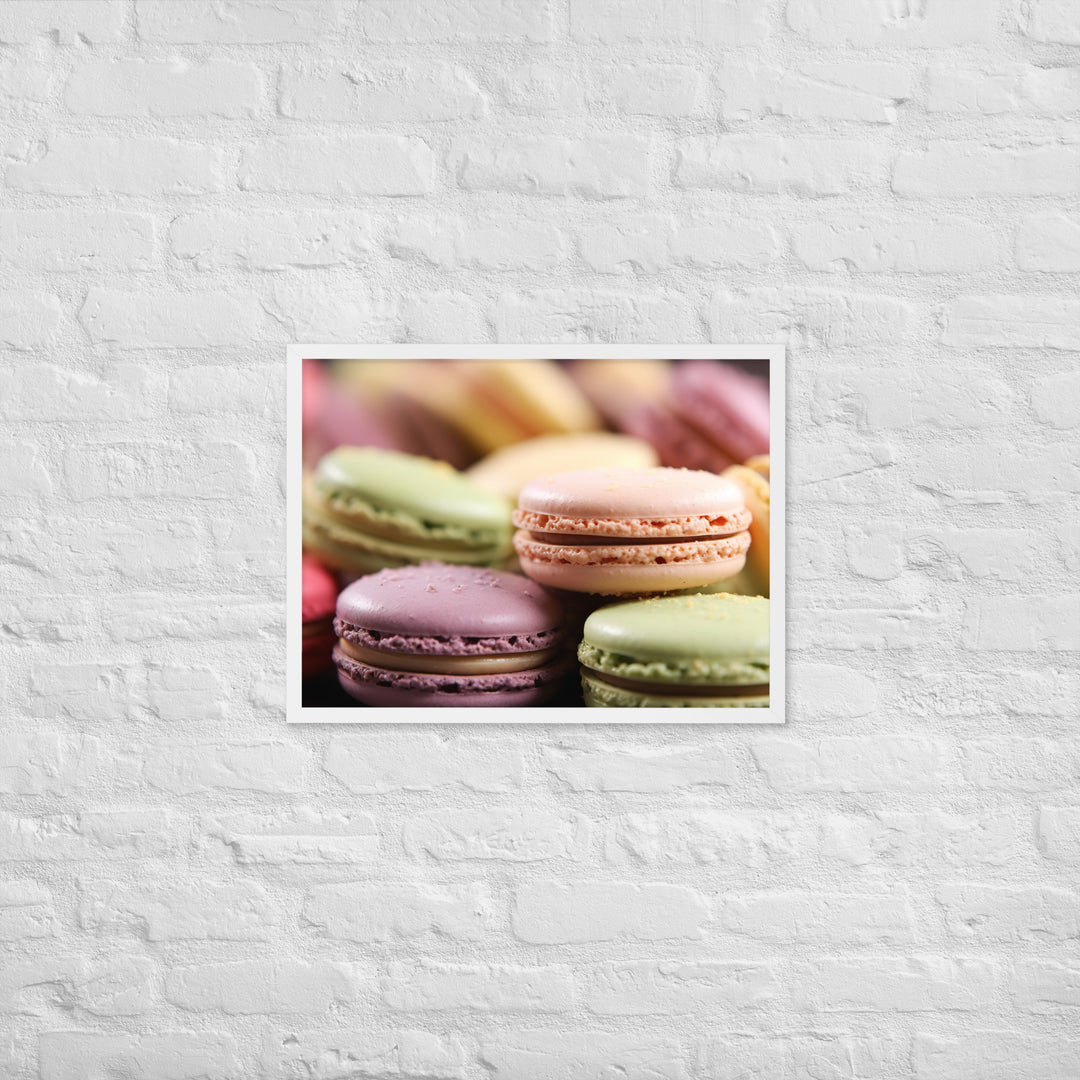 Macarons Framed poster 🤤 from Yumify.AI