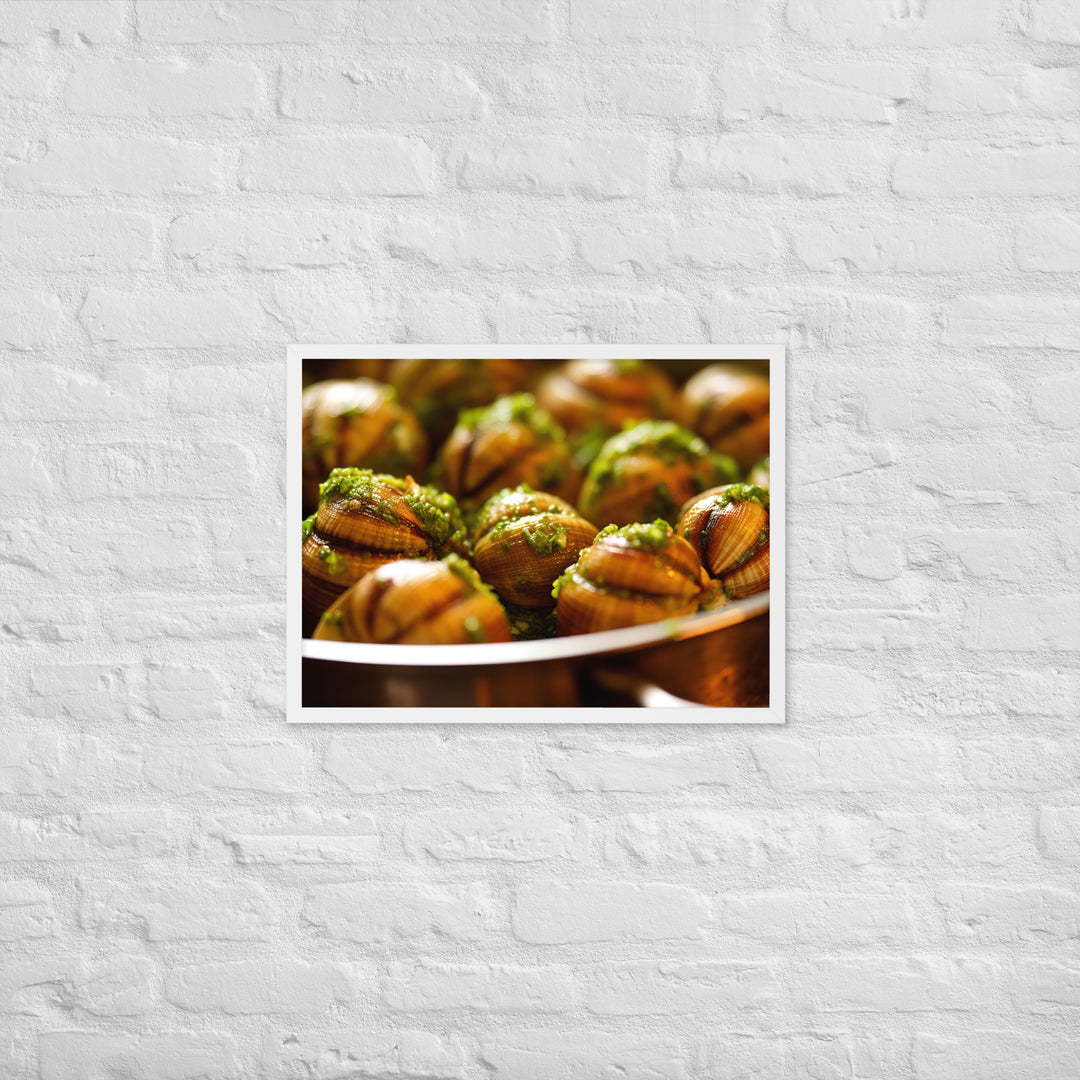 Escargots de Bourgogne Framed poster 🤤 from Yumify.AI