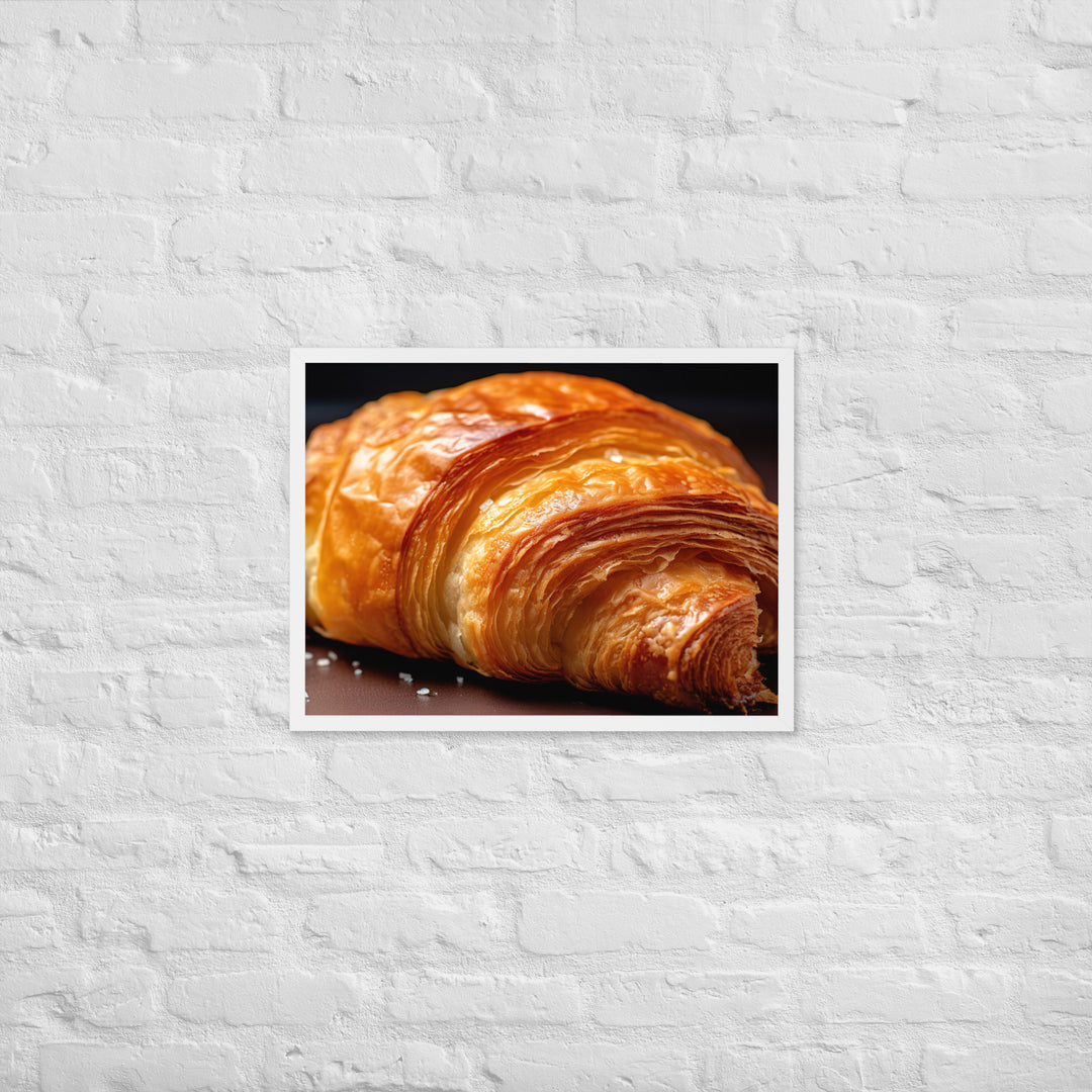 Croissant Framed poster 🤤 from Yumify.AI