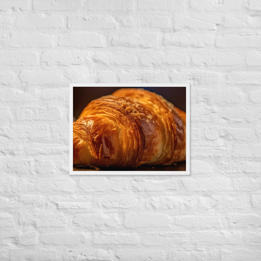 Croissant Framed poster 🤤 from Yumify.AI