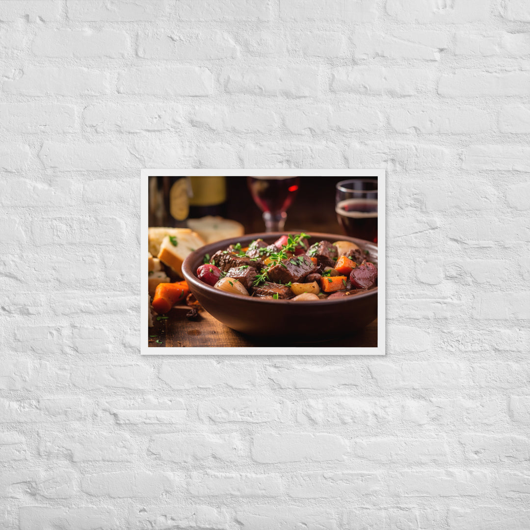 Beef Bourguignon Framed poster 🤤 from Yumify.AI