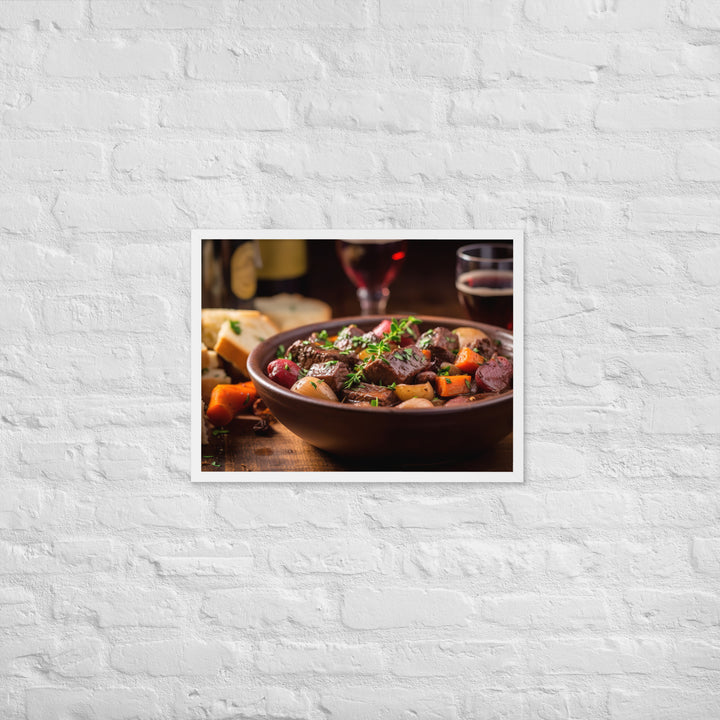 Beef Bourguignon Framed poster 🤤 from Yumify.AI