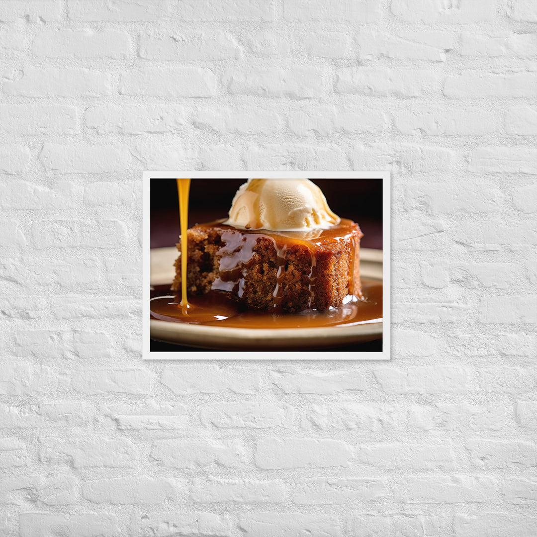 Sticky Toffee Pudding Framed poster 🤤 from Yumify.AI