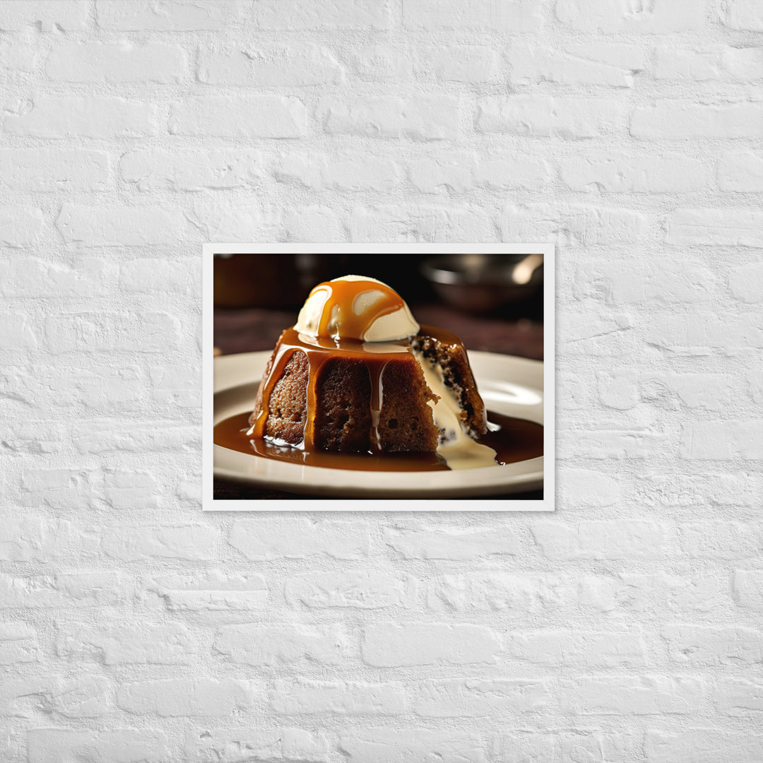 Sticky Toffee Pudding Framed poster 🤤 from Yumify.AI